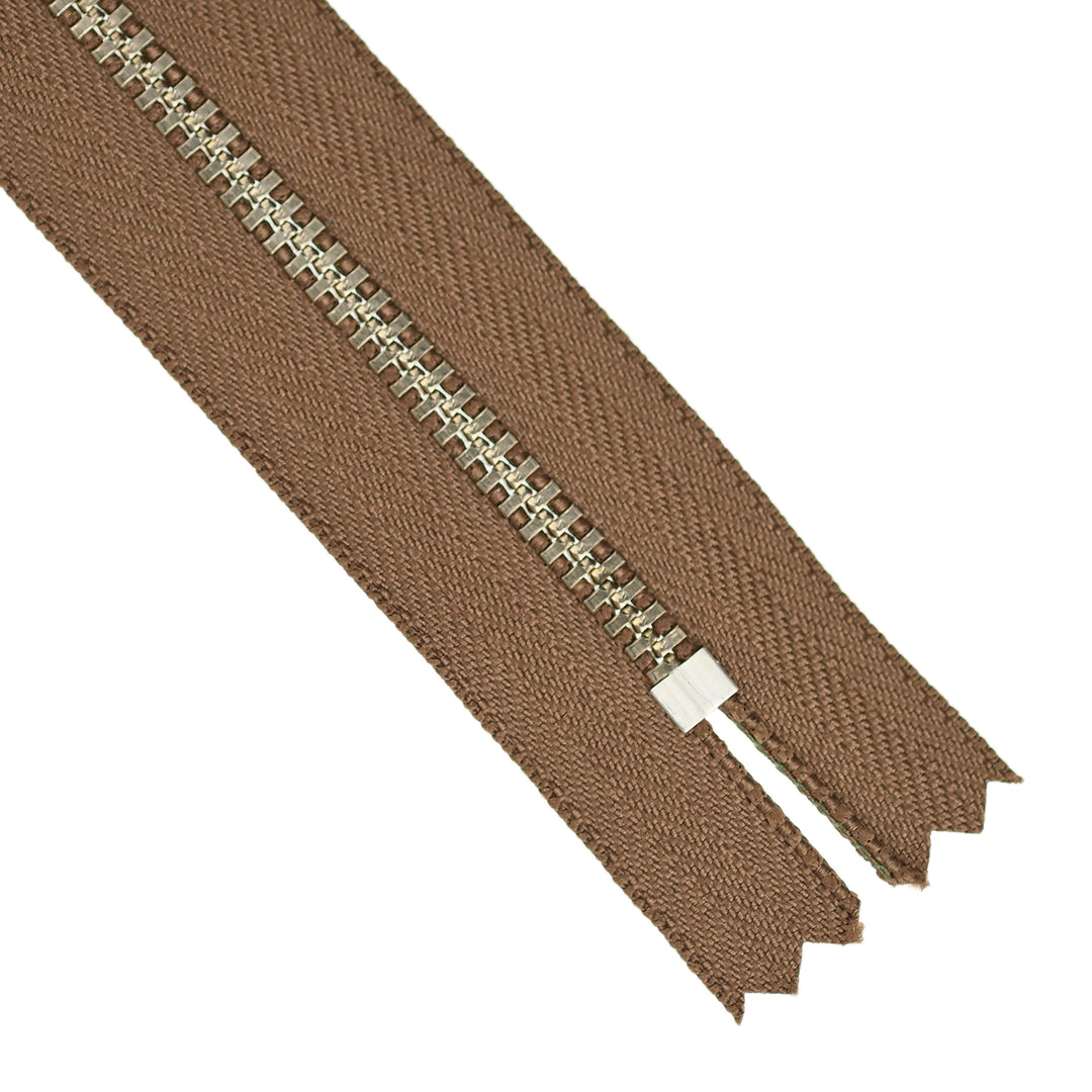 YKK JEAN ZIP NO.4.5 NICKEL COL 563 MOCHA