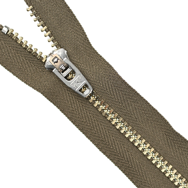YKK JEAN ZIP NO.4.5 NICKEL COL 564 DARK TAUPE