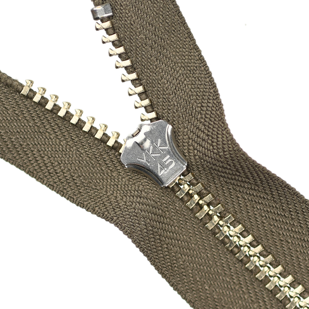 YKK JEAN ZIP NO.4.5 NICKEL COL 564 DARK TAUPE