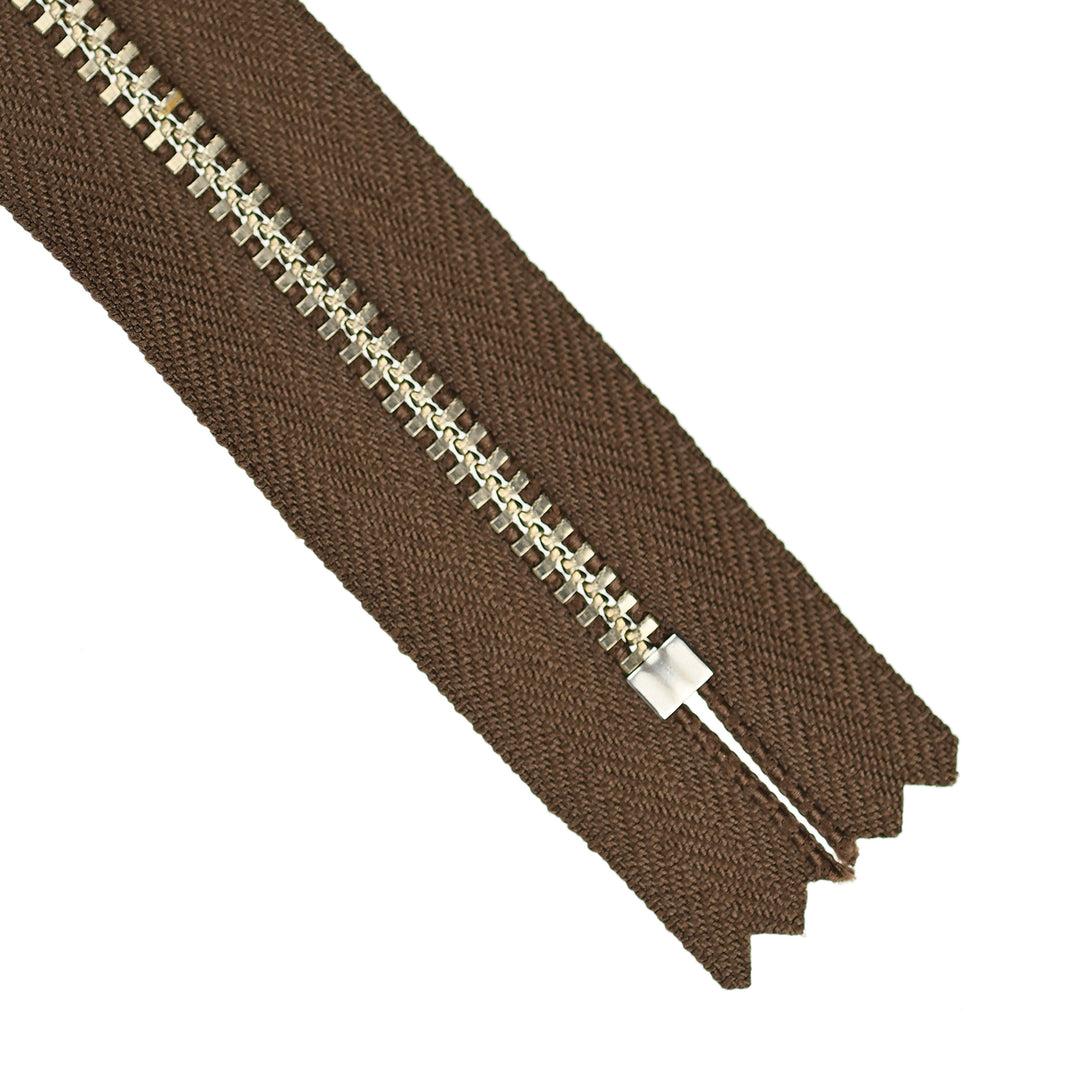 YKK JEAN ZIP NO.4.5 NICKEL COL 569 COFFEE BEAN