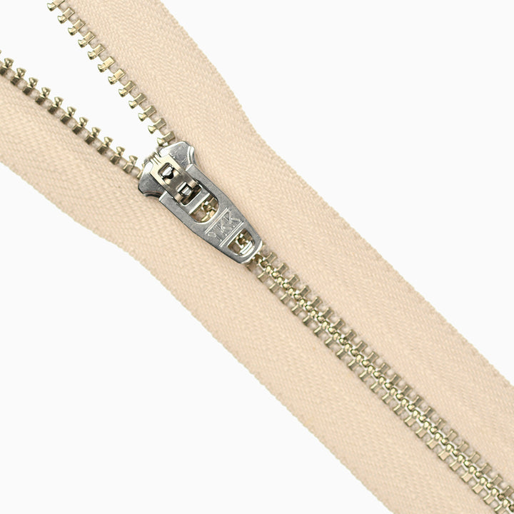 YKK JEAN ZIP NO.4.5 NICKEL COL 572 OATMEAL