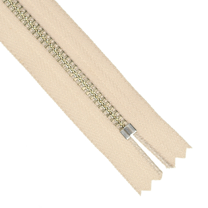 YKK JEAN ZIP NO.4.5 NICKEL COL 572 OATMEAL