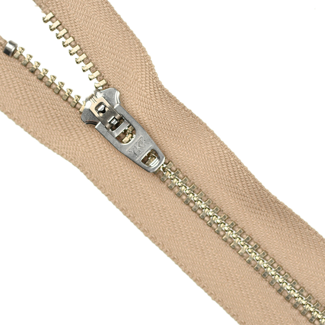 YKK JEAN ZIP NO.4.5 NICKEL COL 573 BEIGE
