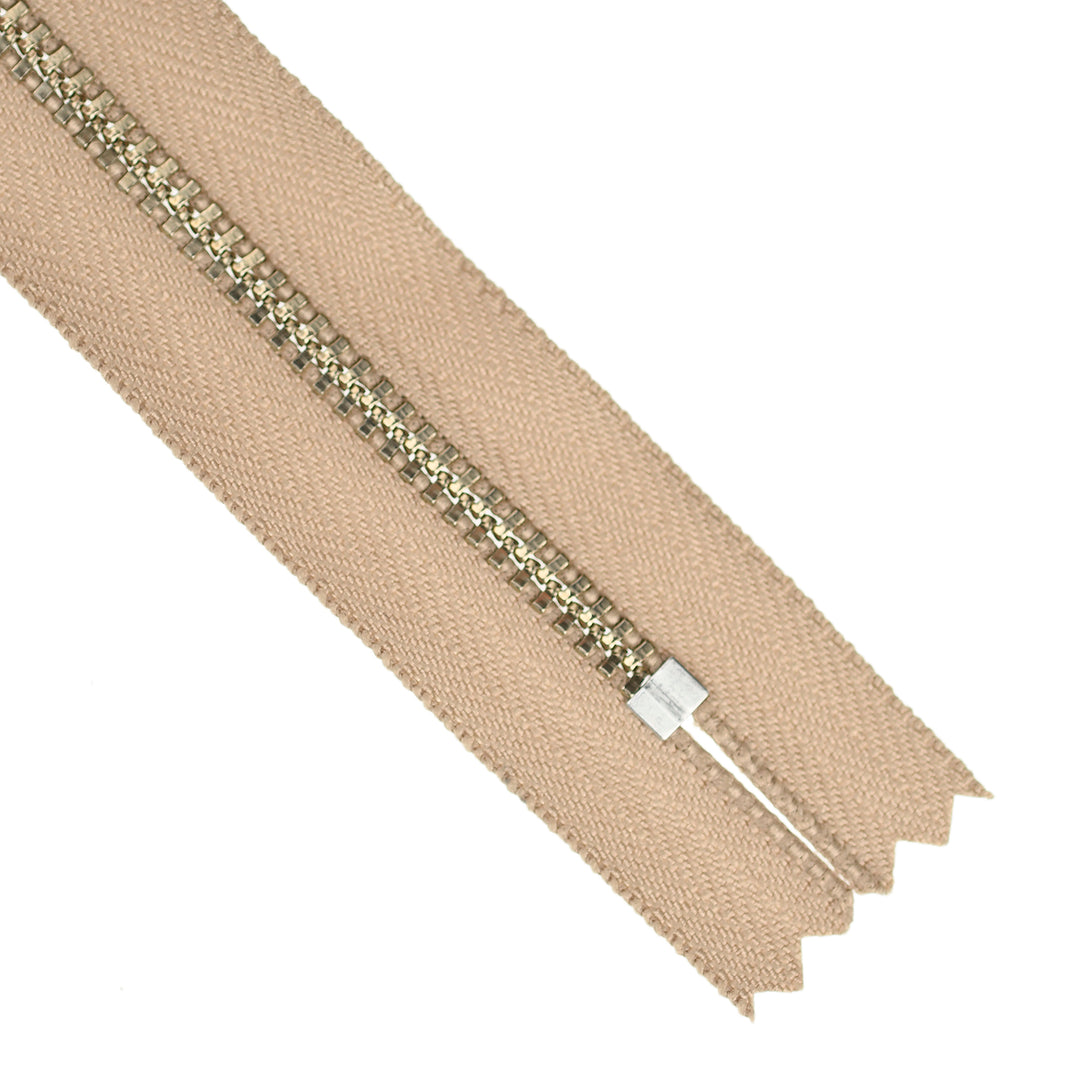 YKK JEAN ZIP NO.4.5 NICKEL COL 573 BEIGE