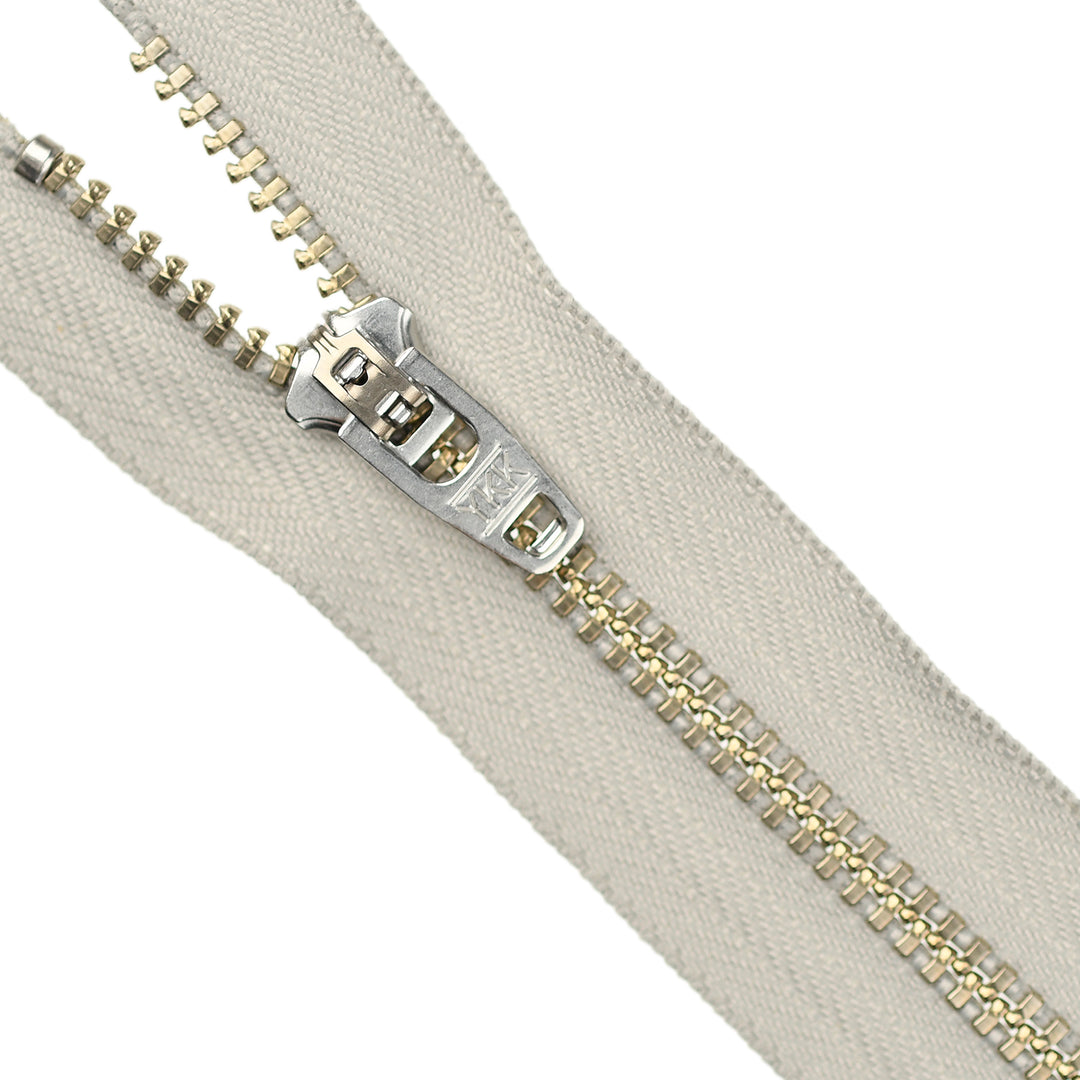 YKK JEAN ZIP NO.4.5 NICKEL COL 576 WARM GREY