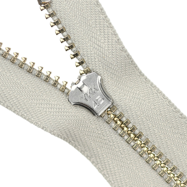 YKK JEAN ZIP NO.4.5 NICKEL COL 576 WARM GREY