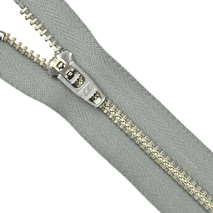 YKK JEAN ZIP NO.4.5 NICKEL COL 577 FOG GREY