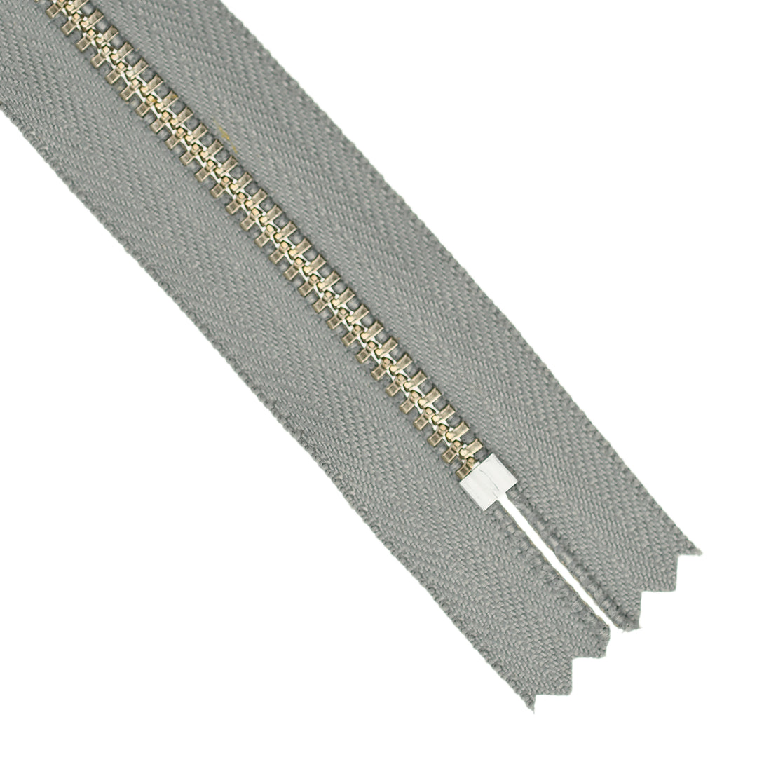 YKK JEAN ZIP NO.4.5 NICKEL COL 577 FOG GREY