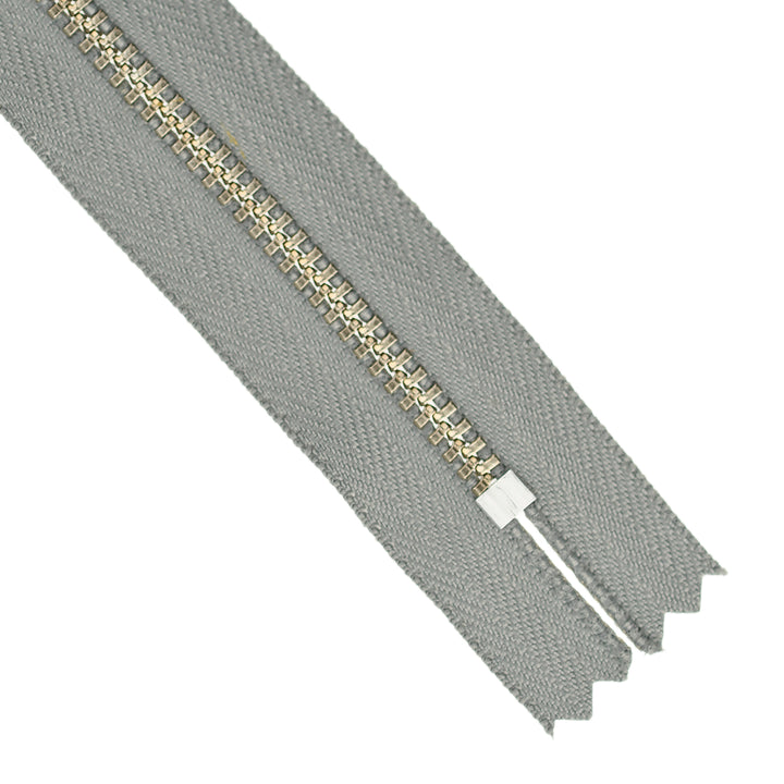 YKK JEAN ZIP NO.4.5 NICKEL COL 577 FOG GREY
