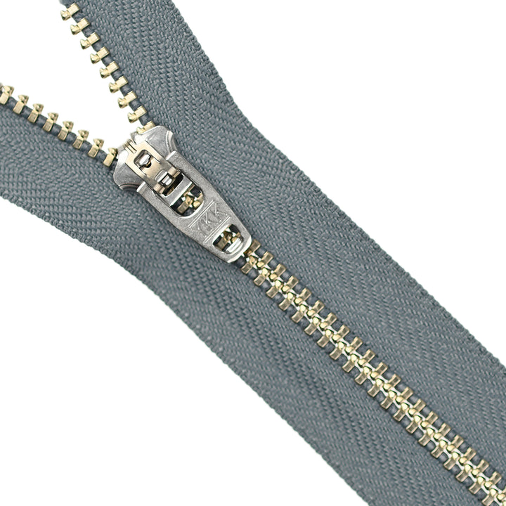 YKK JEAN ZIP NO.4.5 NICKEL COL 578 STORM GREY