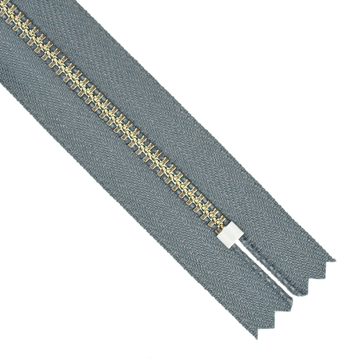 YKK JEAN ZIP NO.4.5 NICKEL COL 578 STORM GREY