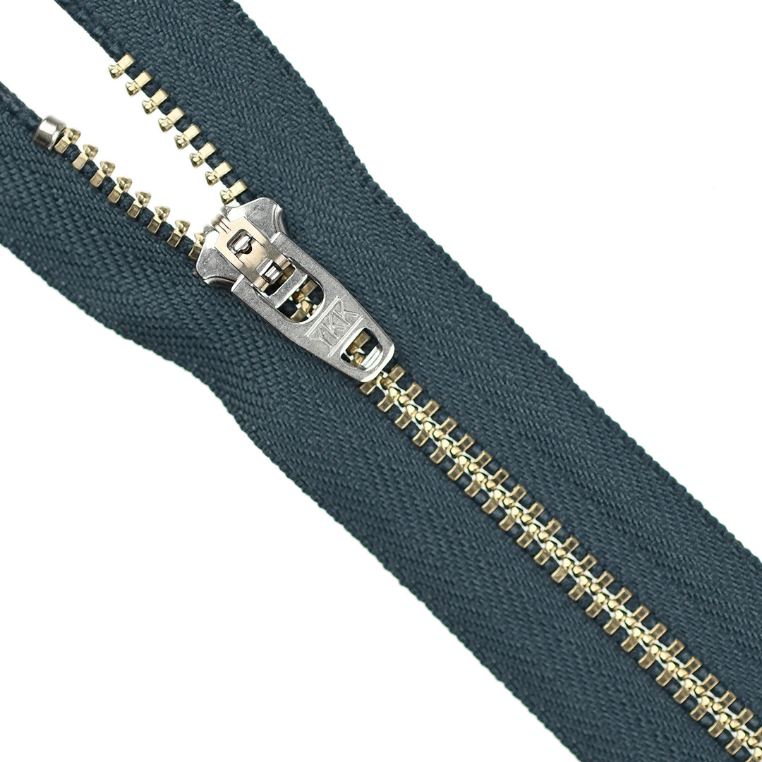 YKK JEAN ZIP NO.4.5 NICKEL COL 579 STEEL