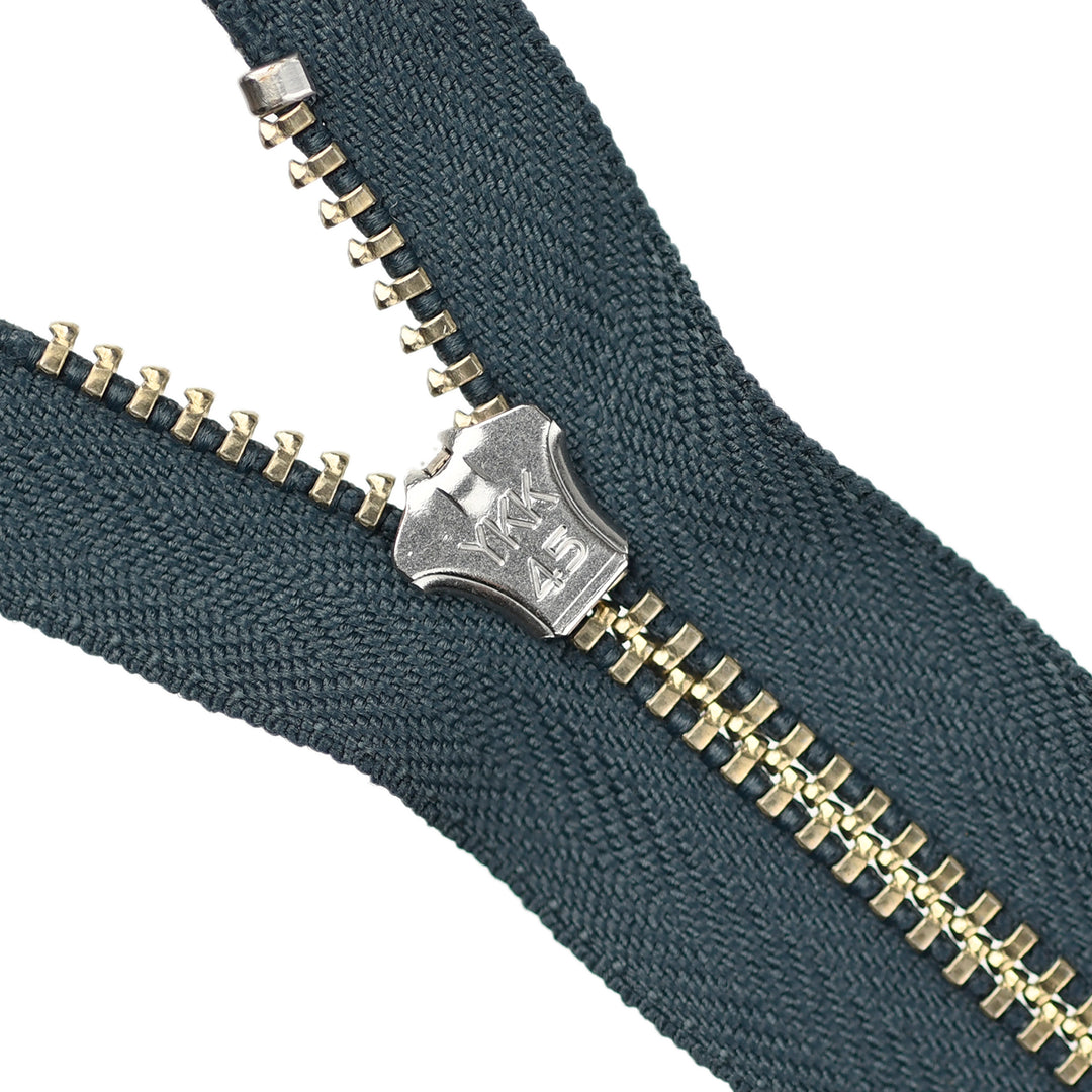 YKK JEAN ZIP NO.4.5 NICKEL COL 579 STEEL