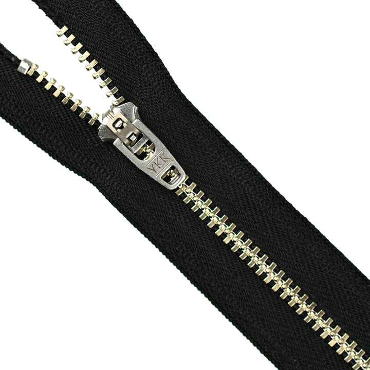 YKK JEAN ZIP NO.4.5 NICKEL COL 580 BLACK