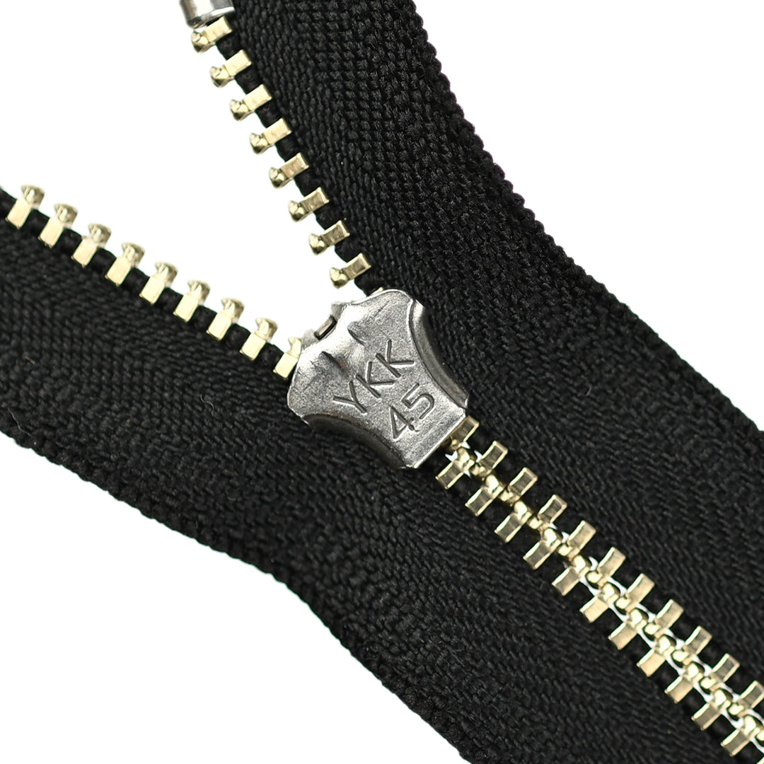 YKK JEAN ZIP NO.4.5 NICKEL COL 580 BLACK