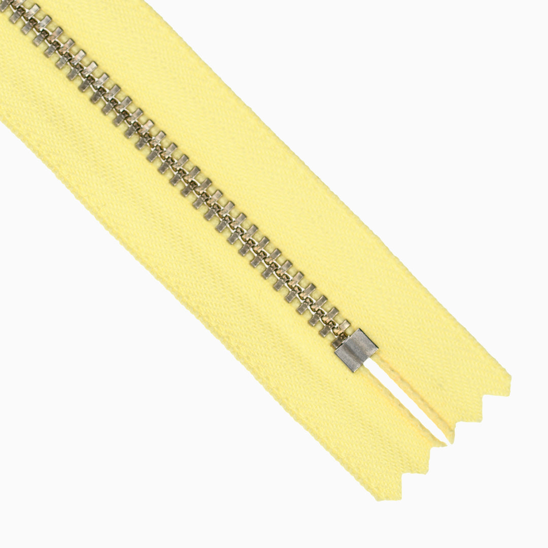 YKK JEAN ZIP NO.4.5 NICKEL COL 802 LEMON