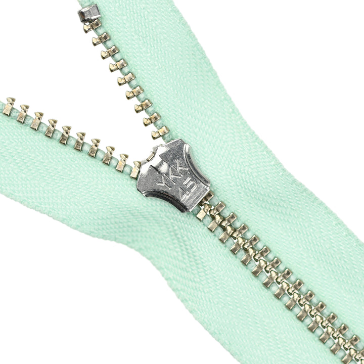YKK JEAN ZIP NO.4.5 NICKEL COL 823 SEA FOAM