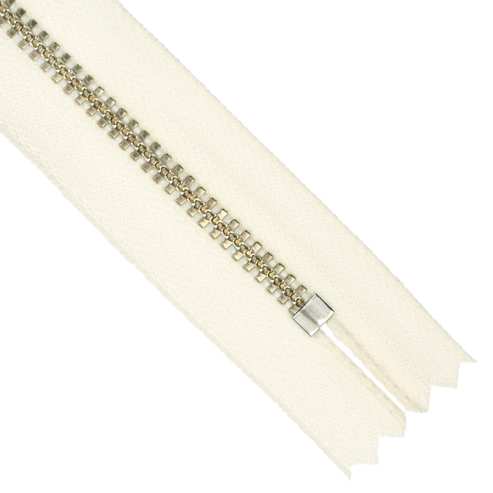 YKK JEAN ZIP NO.4.5 NICKEL COL 841 IVORY