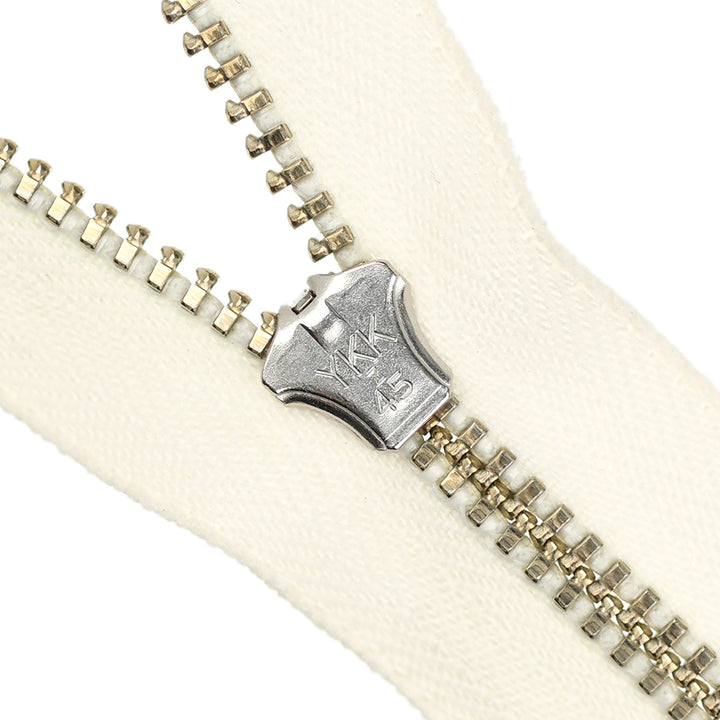 YKK JEAN ZIP NO.4.5 NICKEL COL 841 IVORY