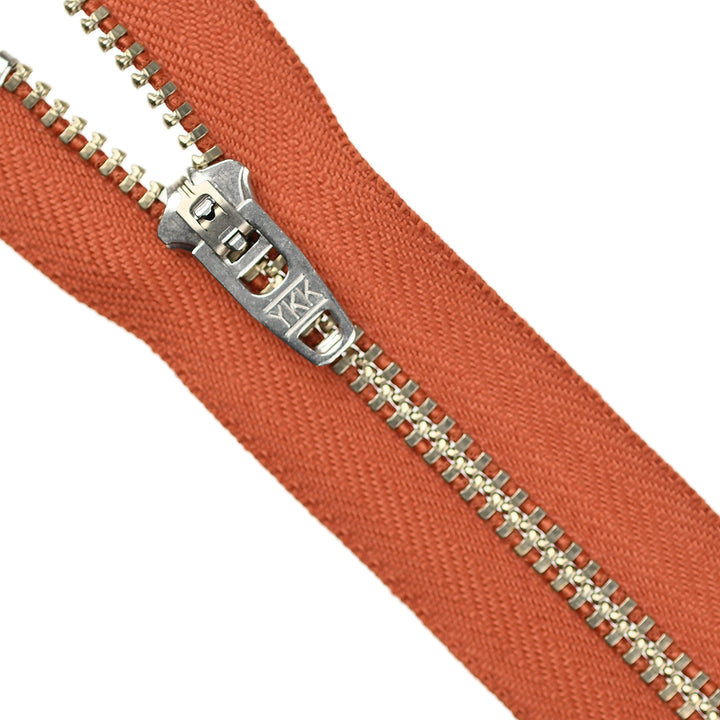 YKK JEAN ZIP NO.4.5 NICKEL COL 850 RUST