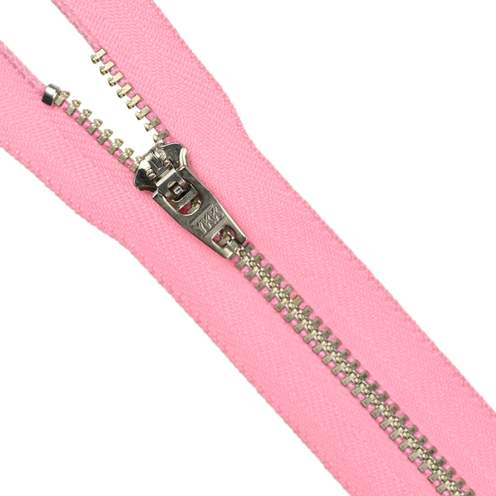 YKK JEAN ZIP NO.4.5 NICKEL COL 852 FLAMINGO PINK