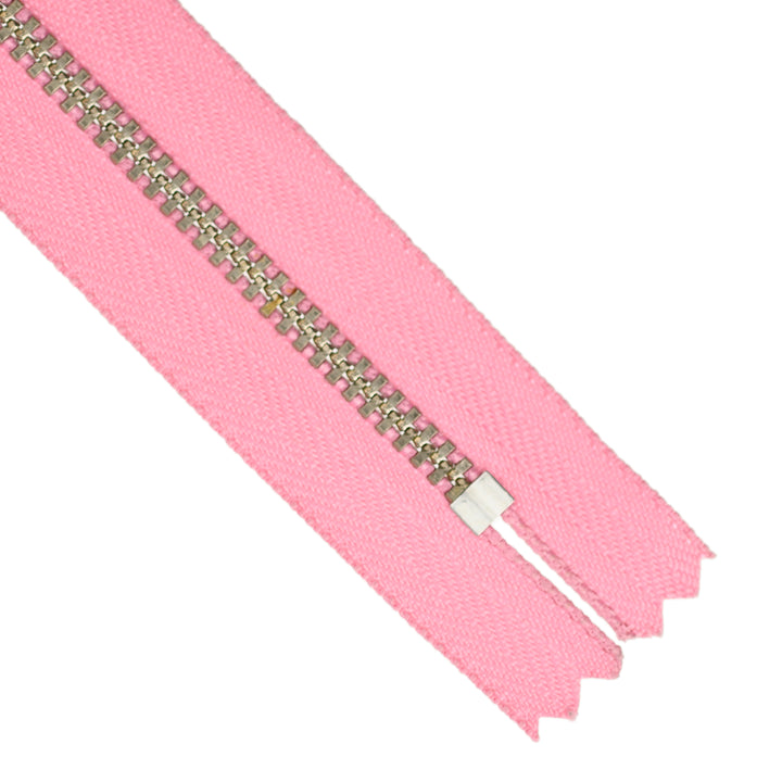 YKK JEAN ZIP NO.4.5 NICKEL COL 852 FLAMINGO PINK