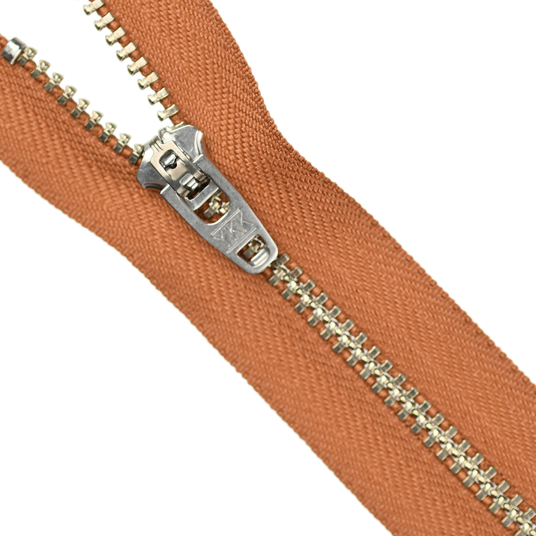 YKK JEAN ZIP NO.4.5 NICKEL COL 856 TERRACOTTA