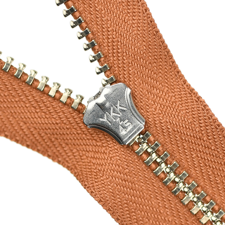 YKK JEAN ZIP NO.4.5 NICKEL COL 856 TERRACOTTA