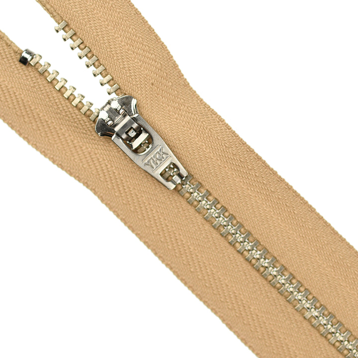 YKK JEAN ZIP NO.4.5 NICKEL COL 893 SAHARA SAND