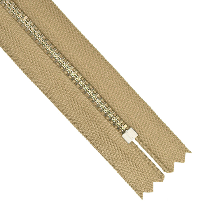 YKK JEAN ZIP NO.4.5 NICKEL COL 896 CLASSIC CAMEL