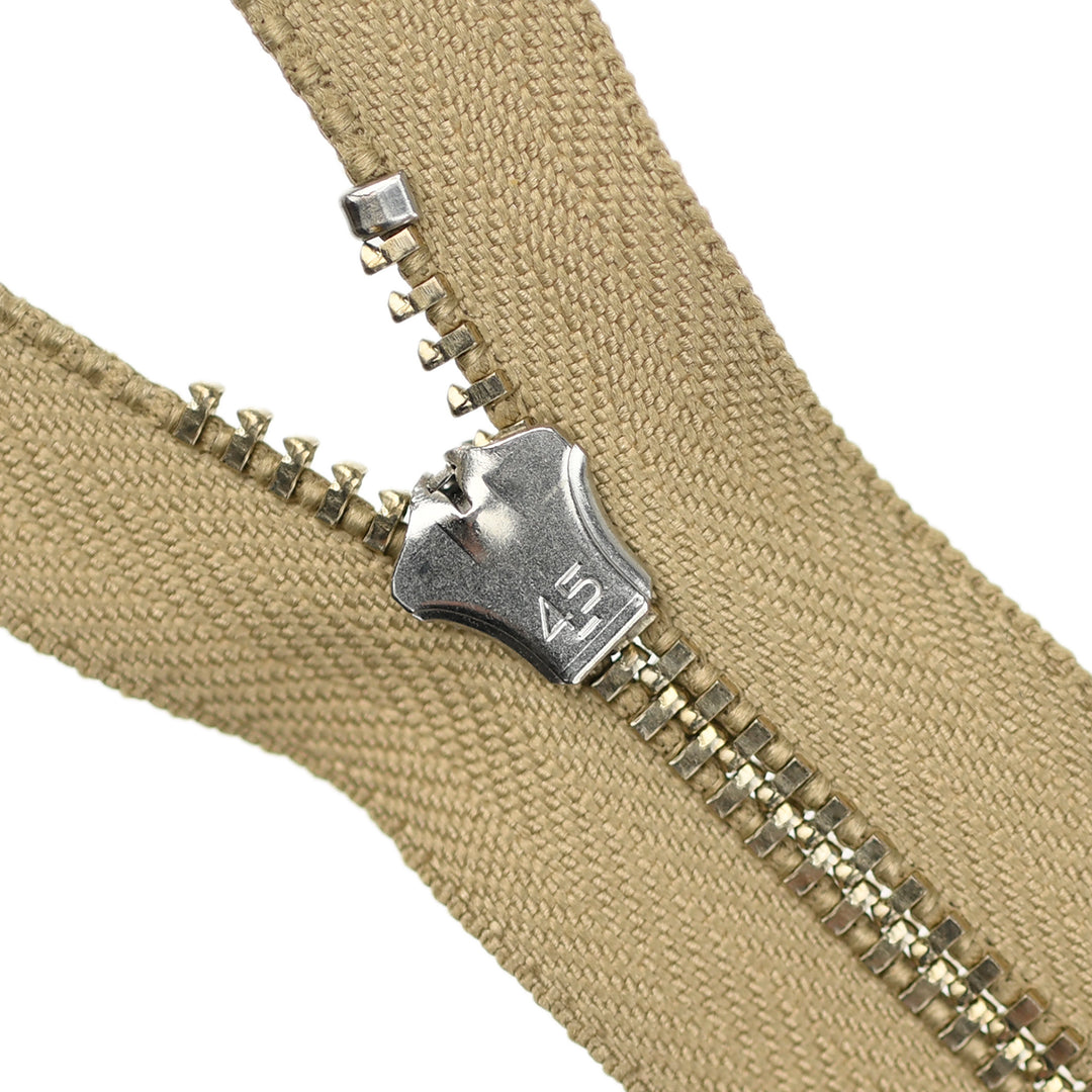 YKK JEAN ZIP NO.4.5 NICKEL COL 896 CLASSIC CAMEL