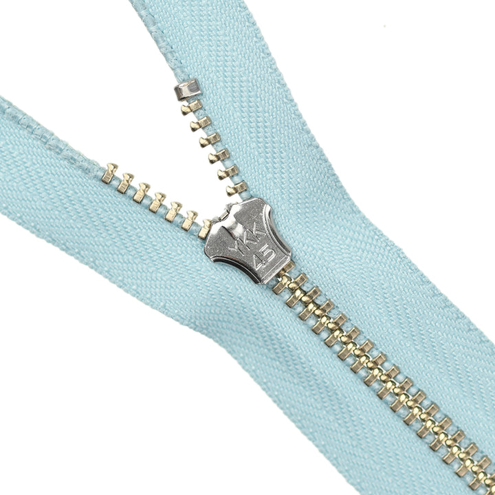 YKK JEAN ZIP NO.4.5 NICKEL COL 902 FROST BLUE