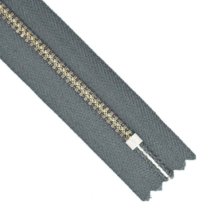 YKK JEAN ZIP NO.4.5 NICKEL COL 914 SLATE