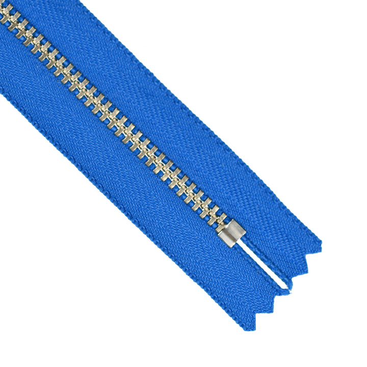 YKK JEAN ZIP NO.4.5 NICKEL COL 918 BRIGHT COBALT