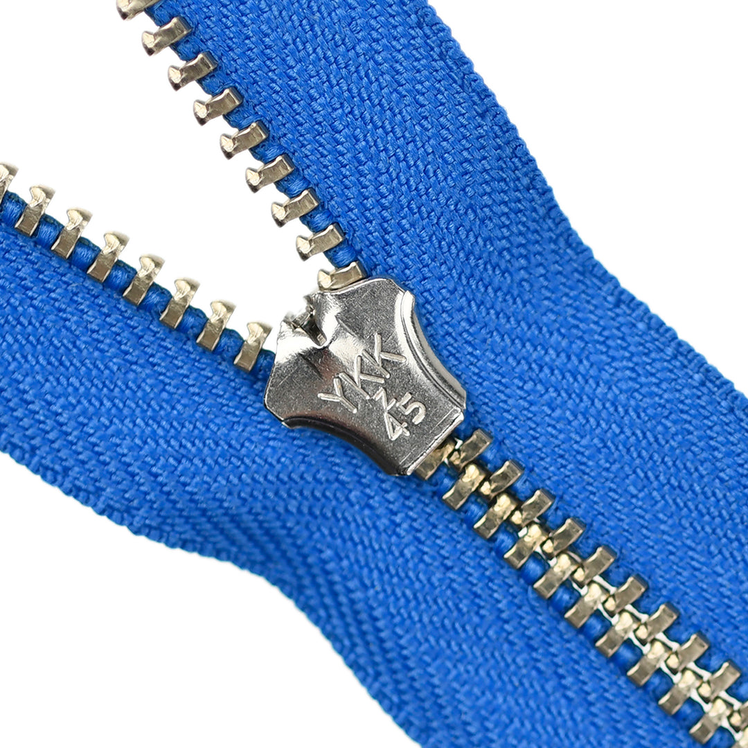 YKK JEAN ZIP NO.4.5 NICKEL COL 918 BRIGHT COBALT