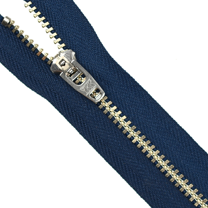 YKK JEAN ZIP NO.4.5 NICKEL COL 919 DEEP BLUE