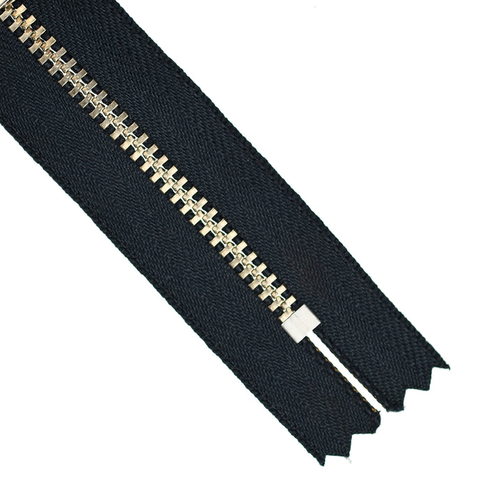 YKK JEAN ZIP NO.4.5 NICKEL COL 9193 BLUE BLACK
