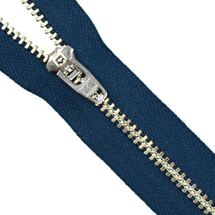 YKK JEAN ZIP NO.4.5 NICKEL COL 920 DEEP OCEAN BLUE