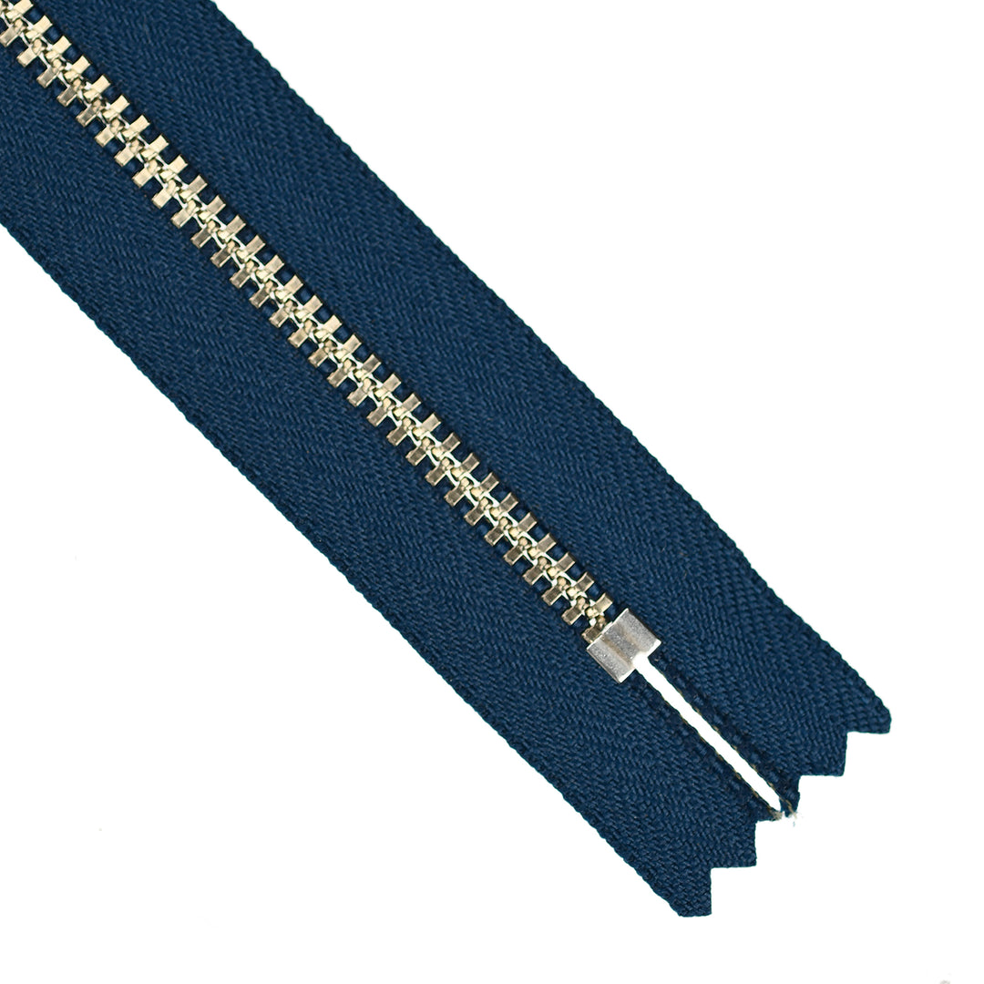 YKK JEAN ZIP NO.4.5 NICKEL COL 920 DEEP OCEAN BLUE