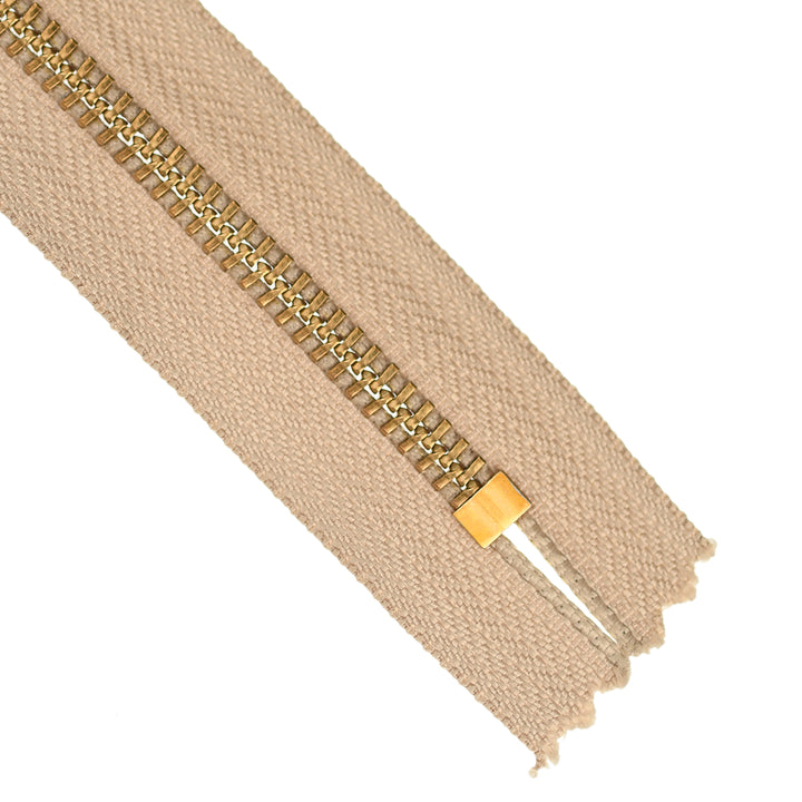 YKK JEAN ZIP NO.5 GOLD COL 573 BEIGE