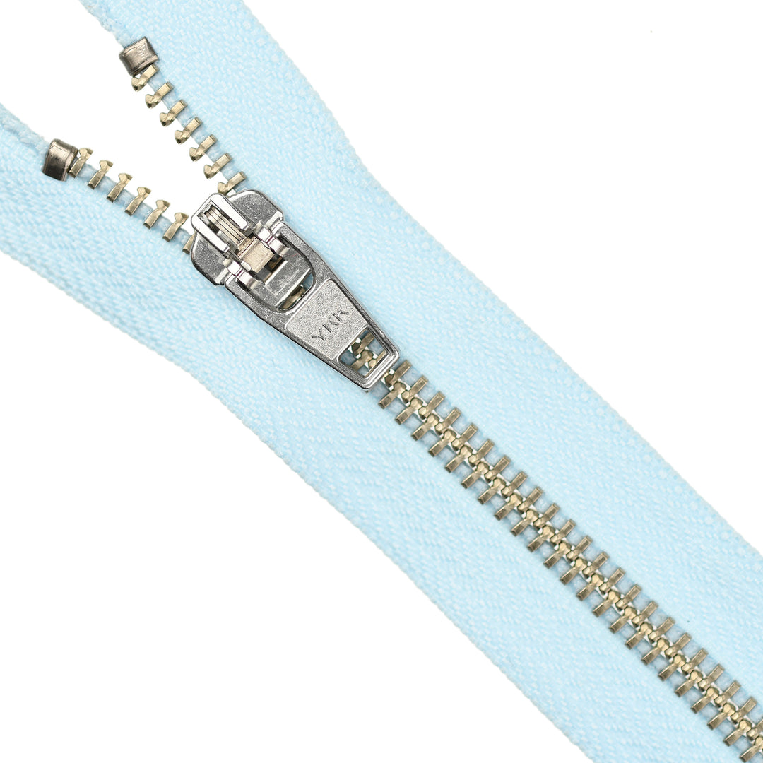 YKK JEAN ZIP NO.5 NICKEL COL 542 BABY BLUE
