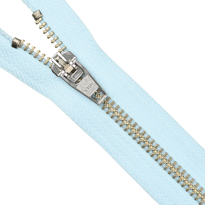 YKK JEAN ZIP NO.5 NICKEL COL 542 BABY BLUE