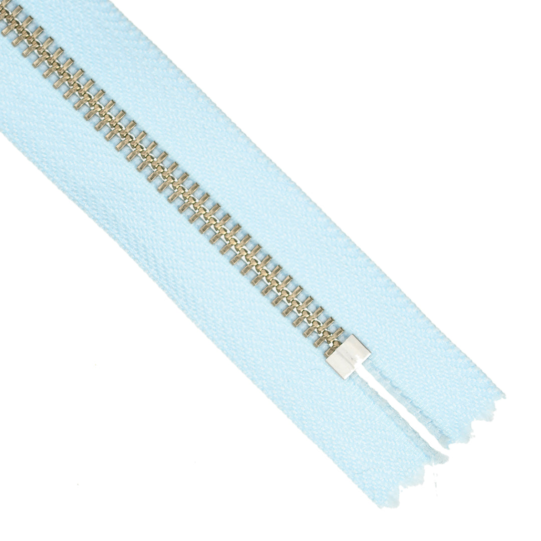 YKK JEAN ZIP NO.5 NICKEL COL 542 BABY BLUE