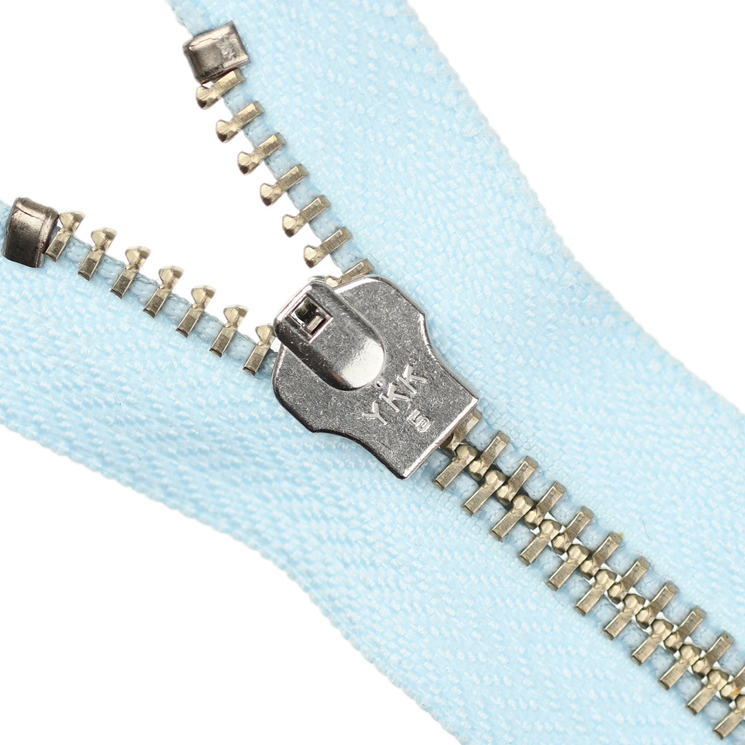 YKK JEAN ZIP NO.5 NICKEL COL 542 BABY BLUE
