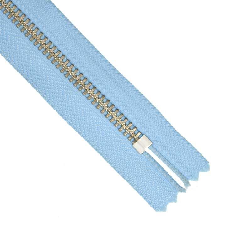 YKK JEAN ZIP NO.5 NICKEL COL 546 LIGHT BLUE