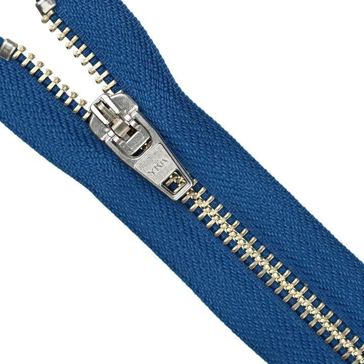 YKK JEAN ZIP NO.5 NICKEL COL 558 FRENCH BLUE