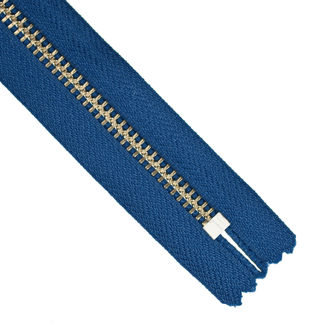 YKK JEAN ZIP NO.5 NICKEL COL 558 FRENCH BLUE