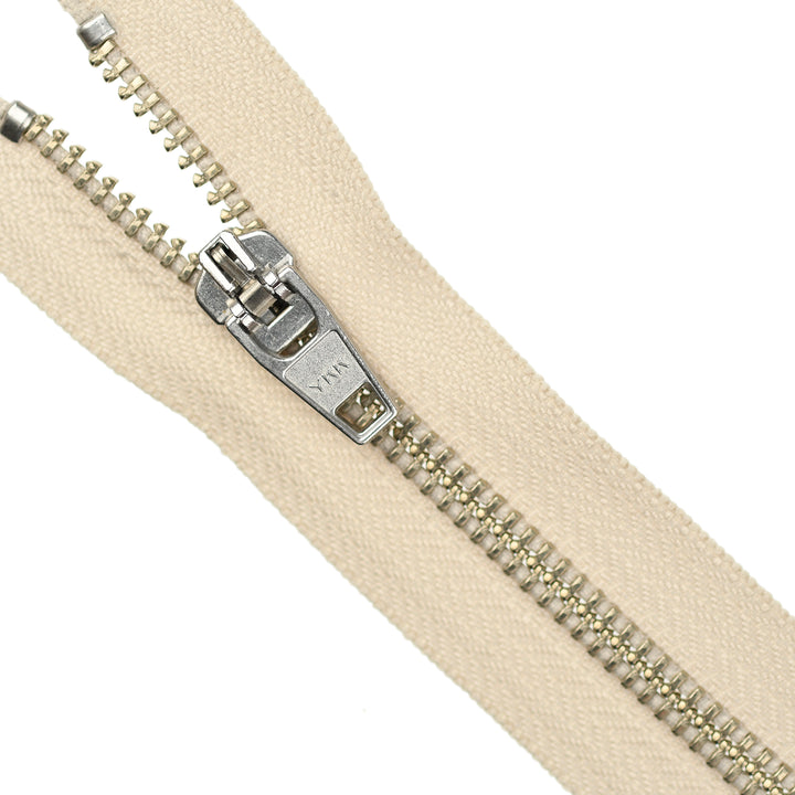YKK JEAN ZIP NO.5 NICKEL COL 572 OATMEAL