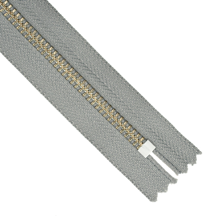 YKK JEAN ZIP NO.5 NICKEL COL 577 FOG GREY
