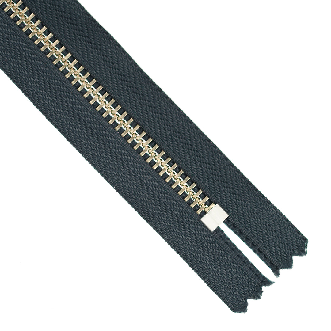 YKK JEAN ZIP NO.5 NICKEL COL 579 STEEL